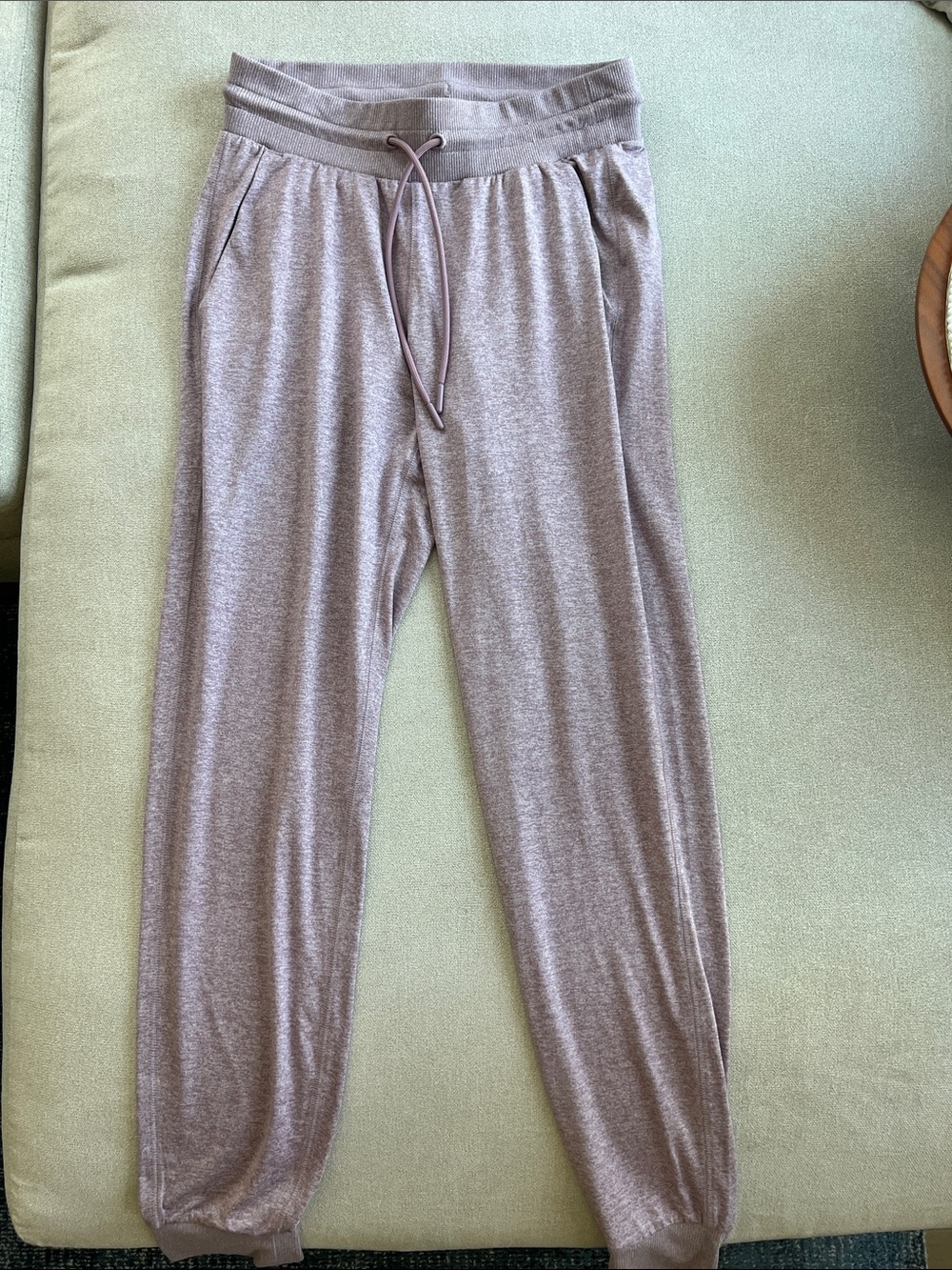 Women's Casual Drawstring Jogger Pants - Mauve Size XXS